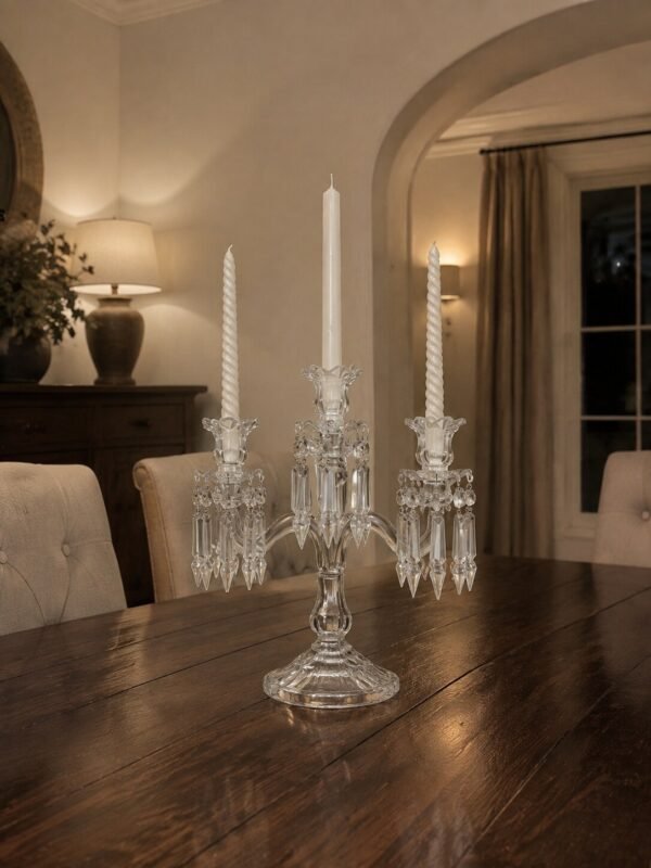 daclaudia-dec-005 Candelabro in cristallo a tre luci